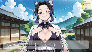 Hentai Hustle - Fucking Shinobu's Tight Ass from Demon Slayer