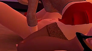 Thirsty Redhead Lesbian Eating Pussy