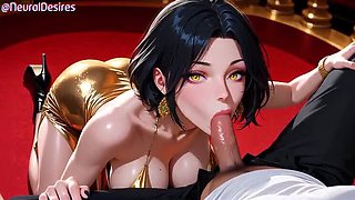 Black Hair Anime Vixen Fucked Hard at Opera Theater - 3D Hentai Sex with Big Tits & Blowjob