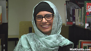 Mia Khalifa - Big Tit Mia Takes Big Cock in the Library