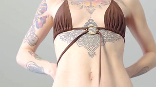 I Highly Doubt You`ll Be Able to Oppose if I`ll Striptease & Take off This Tiny Bikini in Front of You Just Like This