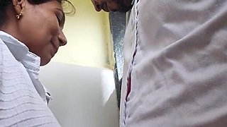 Indian School Girlfriend Meets Alone in Toilet - Hard Rough Sex in Small Bathroom - Hindi Urdu Dirty Talk