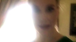 Small titted redhead amateur riding penis in close up