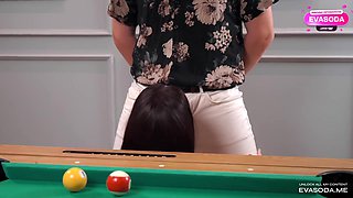 Hot Slut On Pool Table: Fucked Hard And Filled With Cum