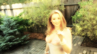 Sunny Lane Teases in Lake Tahoe Outdoors!