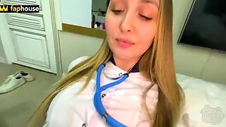 Russian Nurse Alina Rai Anal Fuck - Married Patient Pussy & Ass Creampie in Private Clinic