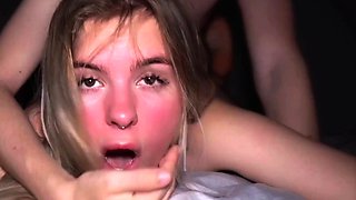 ROUGH Fuck with Submissive College Girl - Mira David