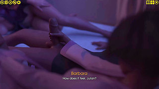 My Pleasure 48 - Lori Strokes Julian’s Dick Until He Cums in Her Hands While Barbara Watches