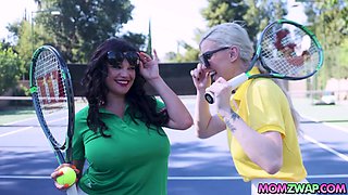 Stepmoms cools down Nade and Nick's hard boner