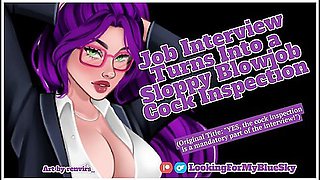 Asmr Job Interview Turns Into Sloppy Blowjob Cock Inspection