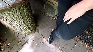 Bouncy Tits Outdoor BDSM - Slapping & Whipping at Picnic