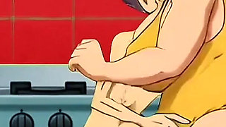 Hentai Granny Gets Double Hot Love for Breakfast