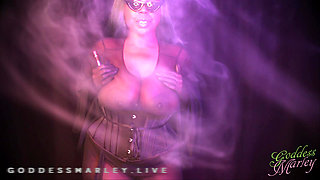 Sheer Black Smoking - BBW Goddess, Smoking Fetish, Big Tits