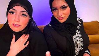 Two horny Hijabis help break your fast with a JOI