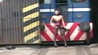 Masked girl anal penetrated domination