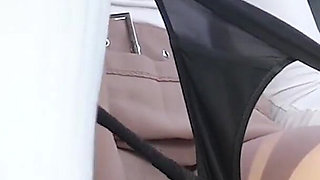 Sharing My Wife's Pussy with Random Stranger! Public Pussy Fingering!