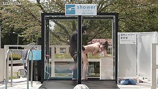 Public Shower Surprise: Naked Escape Game with Orgasmic Consequences x2x4566B7A6CC9A07A41C
