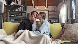 Blonde cums fast when fucking Asian cock - Amateur