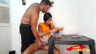 Enjoying playtime with my young stepdaughter