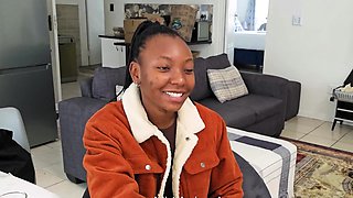 shy Ebony Teen turned into ROUGH secret