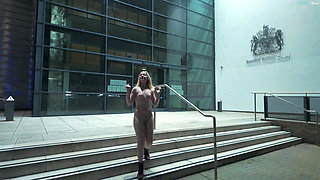 Public Places Nude: Ipswich Town Centre, England