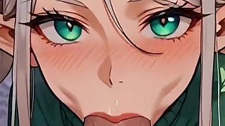 Anime Ai Elf Girl Blowjob