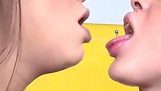 Dirty Spit Kisses Between Two Horny Girls