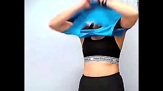 Spycam shots compilation of my cousin's lovely tits, butt, shaved and full bush pussy.