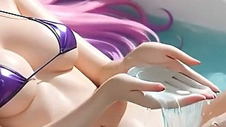 Seraphine League of Legends Nude Solo Hentai Big Tits Ass and Pussy