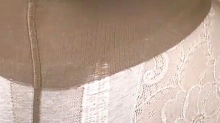 Huge cum on tits step mom after footjob and handjob