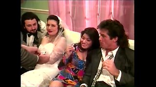 Shameful Wedding Orgy - Peter North & Italian Bride Gangbang Creampie