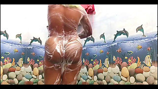 Ammu Bath Big Tits Showing and Pussy Soap