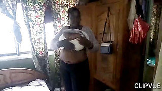 Lady Sharon Display Her Big Boobs and Fat Pussy