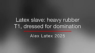 Latex Slave Alex Fingered & Dominated by Gloomy Babe in Rubber Catsuit - Hardcore BDSM HD