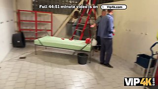 Vip4k. teenie is having a few orgasms while her boss is hardcore her at the workplace
