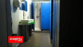 Big Cock Fucking in Public Locker Room