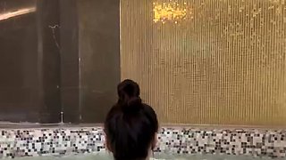 Sexy Monika Fox In Red Bikini At Spa