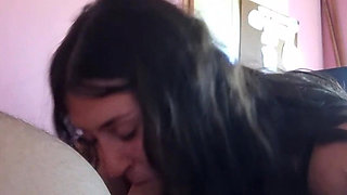 Amateur Couple, Blowjob and Tittyjob