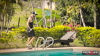 Horny Colombian Babe Annie Marin Fucked by Filip the Pool Guy