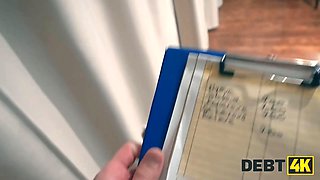 Debt4k. real russian escort was punished in anal and cunt after blowing in her room and having a debt