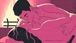 Hentai ASMR Roleplay: Romantic Hentai Fuck with Boyfriend by the Fireplace with Deep Fingering, E