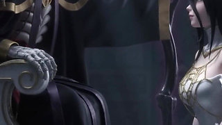 Animated Albedo Overlord Anal Footjob Blowjob Hentai