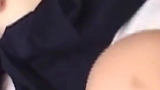 Brunette Asian Teen in Uniform Takes Hard Cock