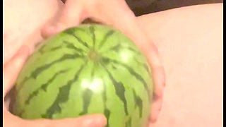 Fucking a watermelon