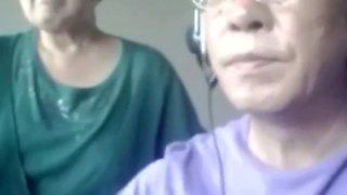 Asian Granny And Hubby Cam Sex