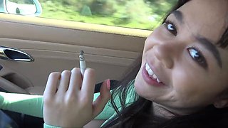 Brianna Arsons Cute Hawaii Roadside POV Pussy Teasing Sucking Cock