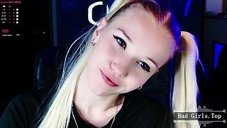 Super Petite And Nasty Skinny Web Blond Hair Babe