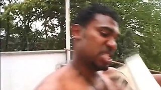 Blonde Chick Takes Monster BBC in Interracial Orgy - Ass Fucked & Creampied