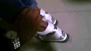 Chinese SNEAKER SOCK Footjob