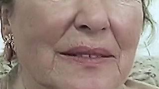 granny is horny for stiff cum cock